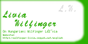 livia wilfinger business card